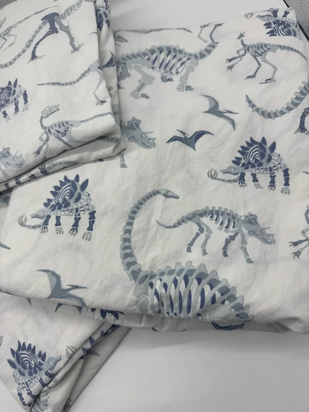 Pottery Barn Kids Dinosaur Bones Glow in the Dark Sheet Set